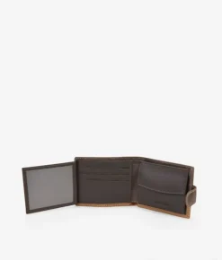 Homme Bosanova Portefeuilles | Portefeuille américain en cuir marron
