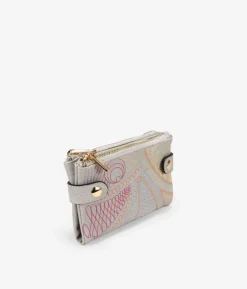 Femme Bosanova Portefeuilles | Portefeuille couleur pierre avec détails brodés