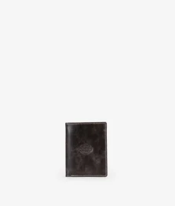 Homme Bosanova Portefeuilles | Portefeuille en cuir gravé marron