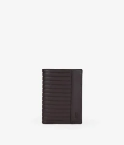 Homme Bosanova Portefeuilles | Portefeuille en cuir marron sans bourse