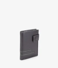 Homme Bosanova Portefeuilles | Portefeuille en cuir marron à rabat