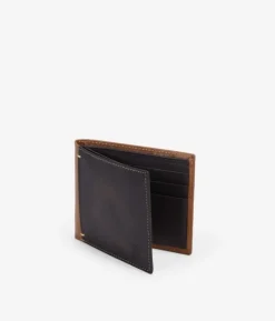 Homme Bosanova Portefeuilles | Portefeuille en cuir marron sans porte-monnaie
