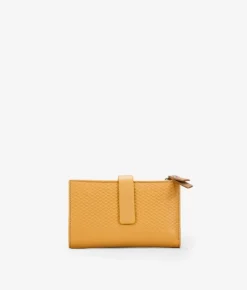Femme Bosanova Portefeuilles | Portefeuille en cuir moutarde