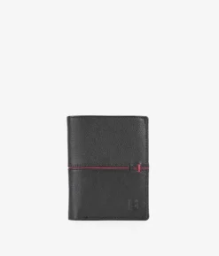 Homme Bosanova Portefeuilles | Portefeuille en cuir noir sans bourse