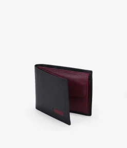 Homme Bosanova Portefeuilles | Portefeuille en cuir noir avec porte-monnaie