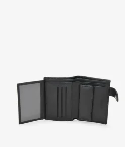 Homme Bosanova Porte-monnaie Homme | Portefeuilles | Portefeuille en cuir noir avec sac à main