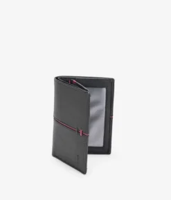 Homme Bosanova Portefeuilles | Portefeuille en cuir noir sans bourse