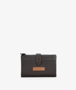 Femme Bosanova Portefeuilles | PORTEFEUILLE EN CUIR VEGAN 19514.4 RITA MARRON