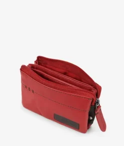 Femme Bosanova Porte-monnaie | PORTEFEUILLE EN CUIR VEGAN 19513.4 RITA ROUGE