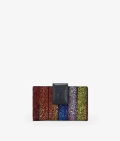 Femme Bosanova Portefeuilles | Portefeuille marron moyen avec imprimé et rabat