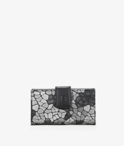 Femme Bosanova Portefeuilles | Portefeuille moyen en cuir noir