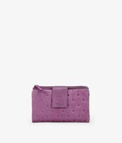 Femme Bosanova Portefeuilles | Portefeuille moyen en cuir lilas
