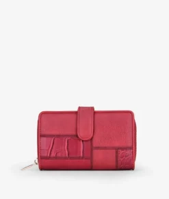 Femme Bosanova Portefeuilles | Portefeuille moyen imprimé animal rouge