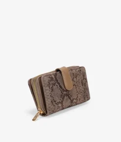Femme Bosanova Portefeuilles | Portefeuille moyen imprimé animal marron