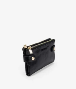 Femme Bosanova Portefeuilles | Portefeuille moyen noir à double fermeture éclair