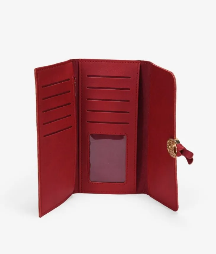 Femme Bosanova Portefeuilles | Portefeuille plat en rouge