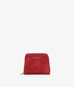 Femme Bosanova Porte-monnaie | Portefeuille rouge avec fermeture éclair et logo