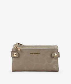 Femme Bosanova Portefeuilles | Portefeuille taupe à imprimé léopard