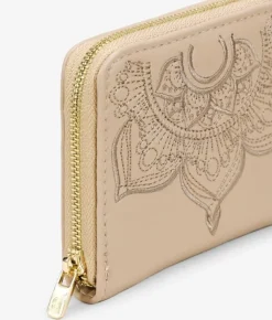 Femme Bosanova Porte-monnaie | Porte-monnaie beige avec mandala