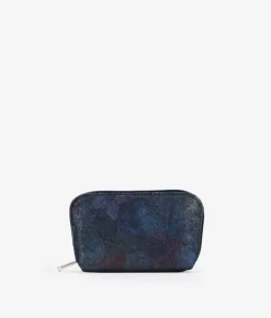 Femme Bosanova Porte-monnaie | Porte-monnaie en cuir bleu gravé