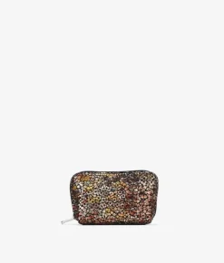 Femme Bosanova Porte-monnaie | Porte-monnaie en cuir fleurs dorées