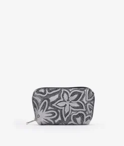 Femme Bosanova Porte-monnaie | Porte-monnaie en cuir imprimé gris