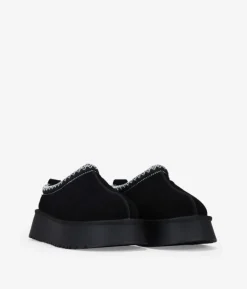 Bosanova Bottes D'hiver | Chaussures En Cuir | Sabots d'hiver noirs à plateforme