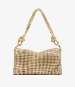Bosanova Sac Minaudières | Sacs Porté Épaule | Sac à bandoulière avec strass dorés