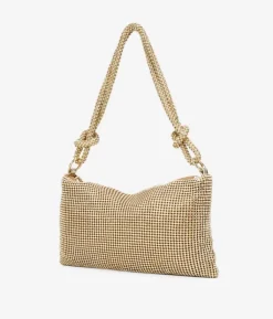 Bosanova Sac Minaudières | Sacs Porté Épaule | Sac à bandoulière avec strass dorés