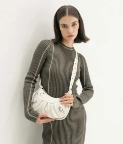 Bosanova Sacs À Bandoulière | Petits Sacs | Sac à bandoulière blanc avec clous