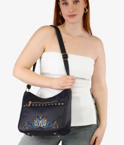 Bosanova Sacs À Bandoulière | Sac à bandoulière bleu avec broderie