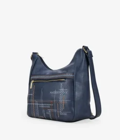 Bosanova Sacs À Bandoulière | Sac à bandoulière bleu avec broderie