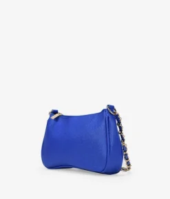 Bosanova Sac Minaudières | Sacs Porté Épaule | Sac à bandoulière bleu avec chaîne