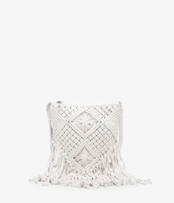 Bosanova Sacs Raphia Et Crochet | Petits Sacs | Sac à bandoulière en crochet blanc