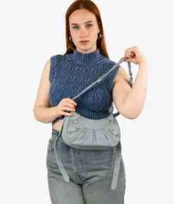 Bosanova Petits Sacs | Sac à bandoulière en denim avec clous