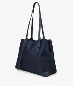 Bosanova Sacs Shopper | Sacs Porté Épaule | Sac à bandoulière en nylon bleu avec fermeture éclair