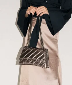 Bosanova Sacs À Bandoulière | Sacs Porté Épaule | Sac à bandoulière en plomb avec rabat et chaîne
