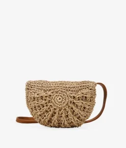 Bosanova Sacs À Bandoulière | Sacs Raphia Et Crochet | Sac à bandoulière en raphia camel
