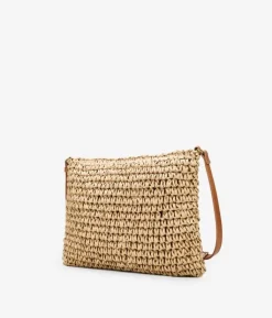 Bosanova Sacs À Bandoulière | Sacs Raphia Et Crochet | Sac à bandoulière en raphia marron clair