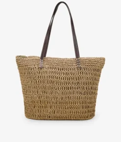 Bosanova Sacs Shopper | Sacs Raphia Et Crochet | Sac à bandoulière en raphia marron