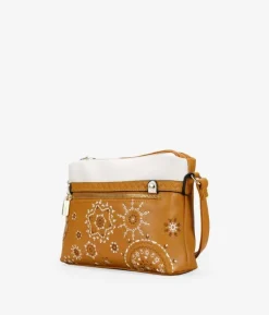 Bosanova Sacs À Bandoulière | Sac à bandoulière marron avec broderie