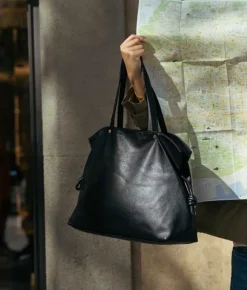 Bosanova Sacs Porté Épaule | Sac à bandoulière noir avec fermeture éclair