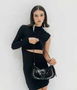 Bosanova Sacs Porté Épaule | Petits Sacs | Sac à bandoulière noir avec clous