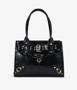 Bosanova Sacs Shopper | Sacs Porté Épaule | Sac à bandoulière noir avec fermeture éclair