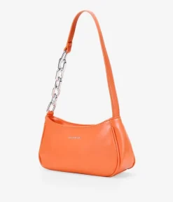 Bosanova Sacs Porté Épaule | Petits Sacs | Sac à bandoulière orange avec chaîne