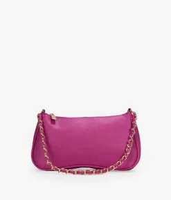 Bosanova Sac Minaudières | Sacs Porté Épaule | Sac à bandoulière rose avec chaîne