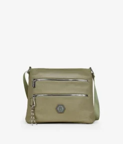 Bosanova Sacs À Bandoulière | Sac à bandoulière vert avec fermetures éclair