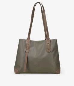 Bosanova Sacs Shopper | Sacs Porté Épaule | Sac à bandoulière zippé en nylon taupe