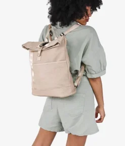 Bosanova Sacs À Dos | Sac à dos à rabat beige