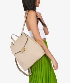 Bosanova Sacs À Dos | Sac à dos à rabat beige